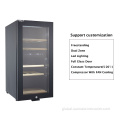 Built In Compressor Wine Cooler Cheap black compressor small wine refrigerator with storage Supplier